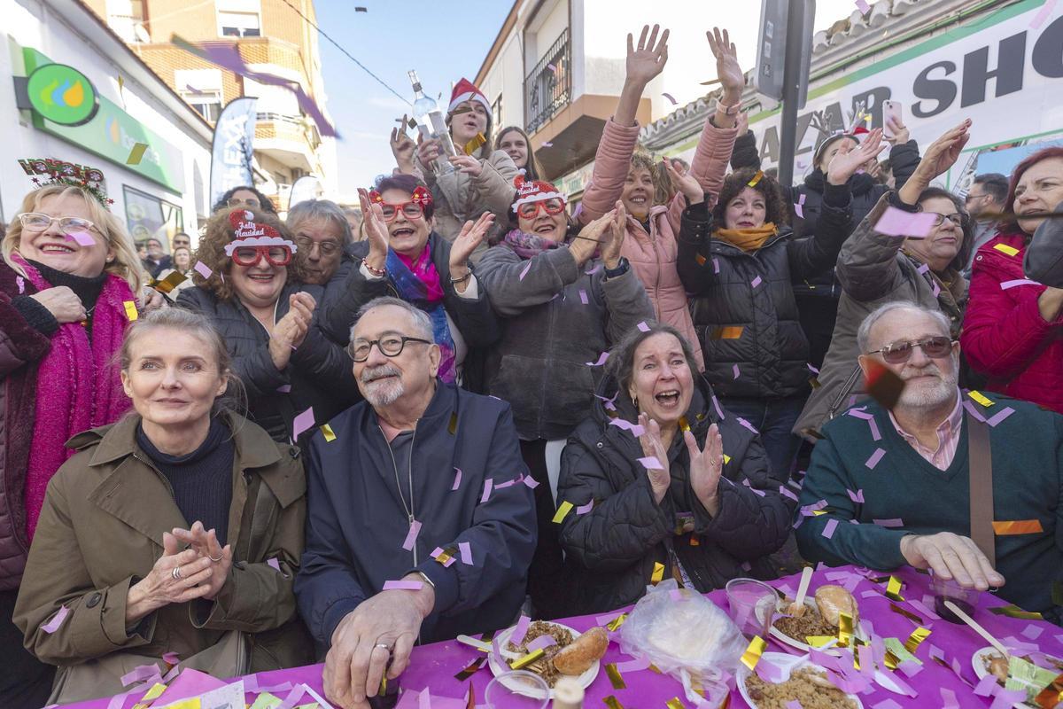 Momento de celebración de uno de los premios de El Perolo