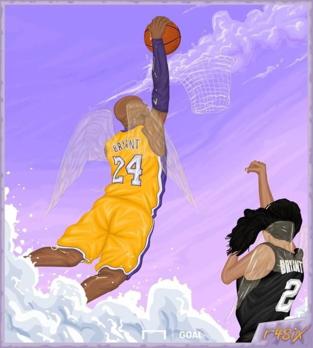 Ilustraciones en honor a Kobe Bryant