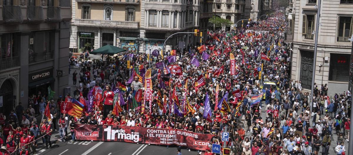 La pujada de preus i l’habitatge centren les reivindicacions del Primer de Maig