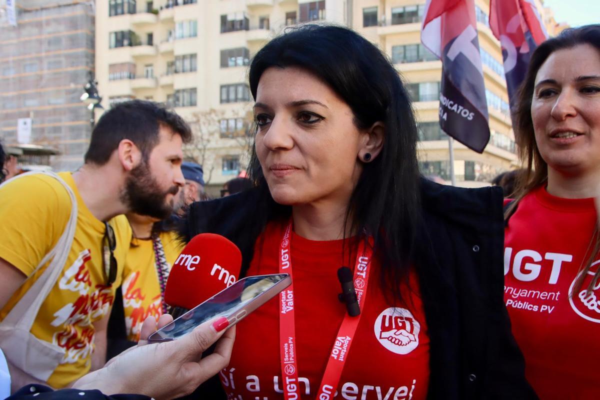 La manifestación de profesores en València en imágenes