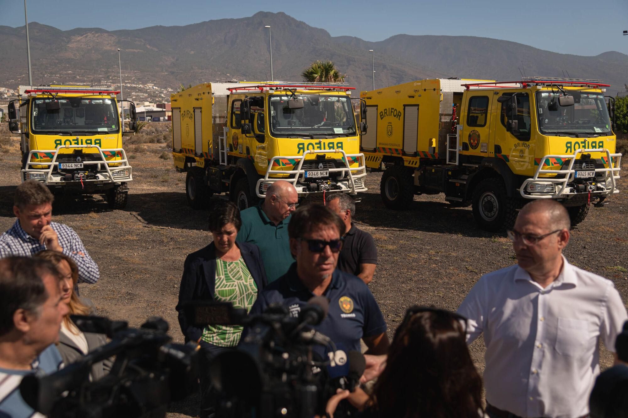Nuevos vehículos contra incendios en Tenerife