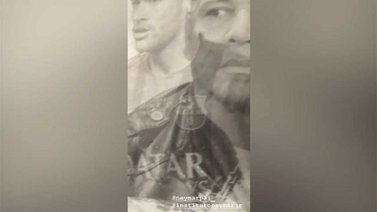 Neymar cuelga un vídeo en Instagram donde aparece el escudo del Barça
