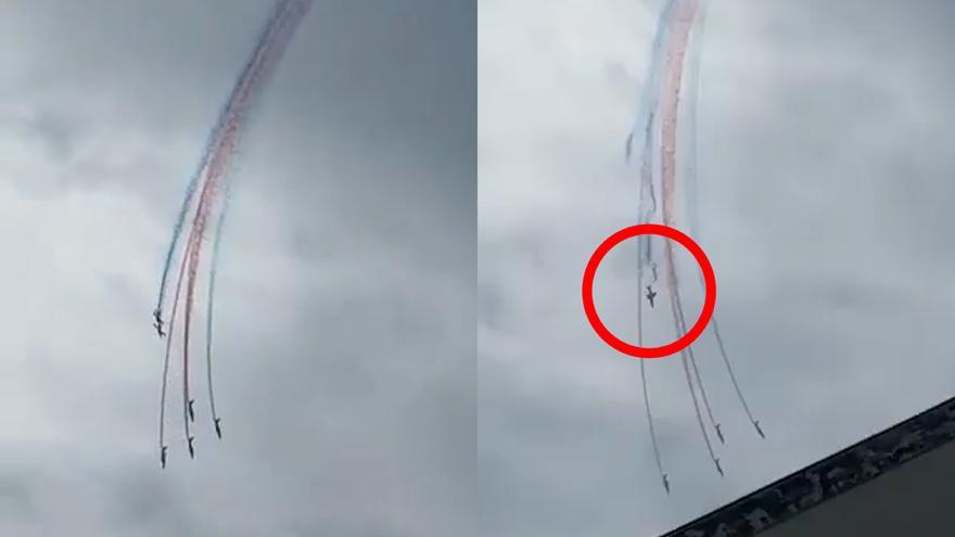 Dos aviones militares de exhibición franceses chocan en pleno vuelo durante un entrenamiento
