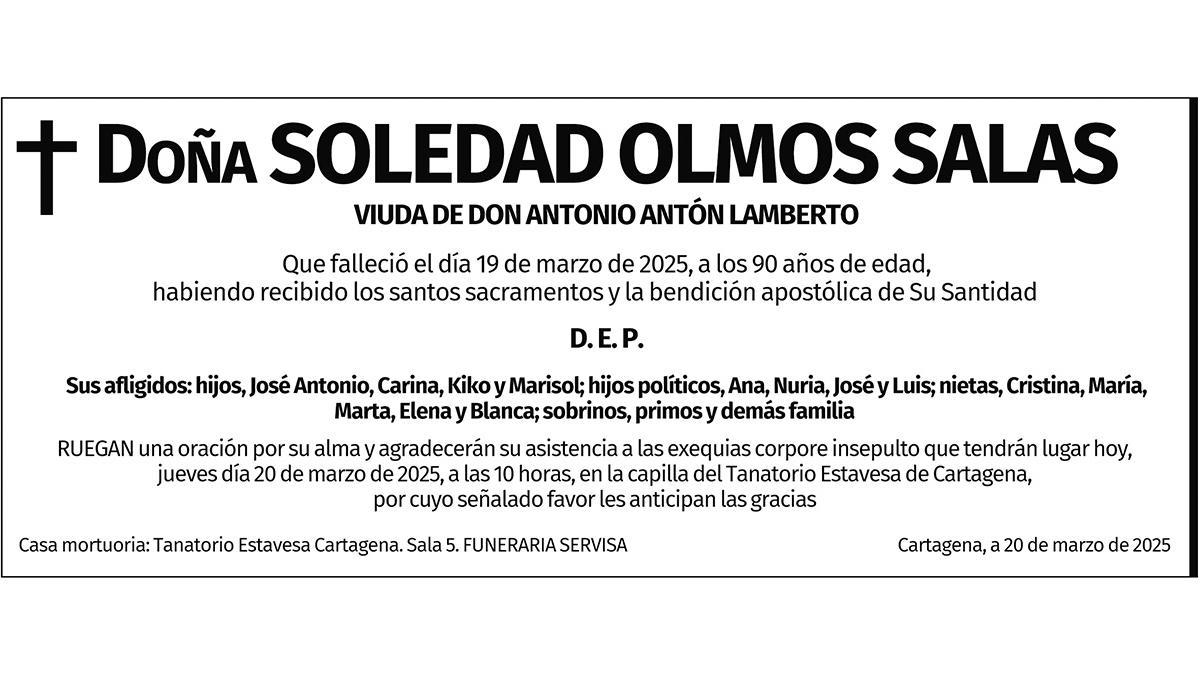 Dª Soledad Olmos Salas
