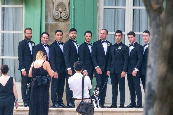 Los chicos de la familia Jonas en la boda de Sophie Turner y Joe en Francia