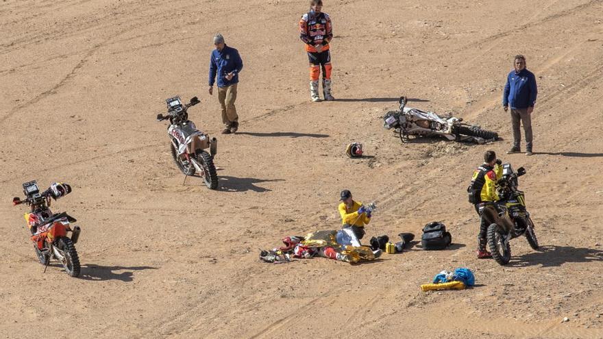 Las imágenes del trágico accidente de Gonçalves en el Dakar 2020