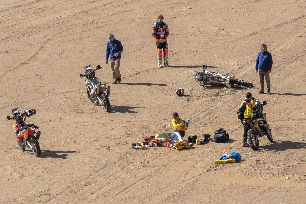 Las imágenes del trágico accidente de Gonçalves en el Dakar 2020