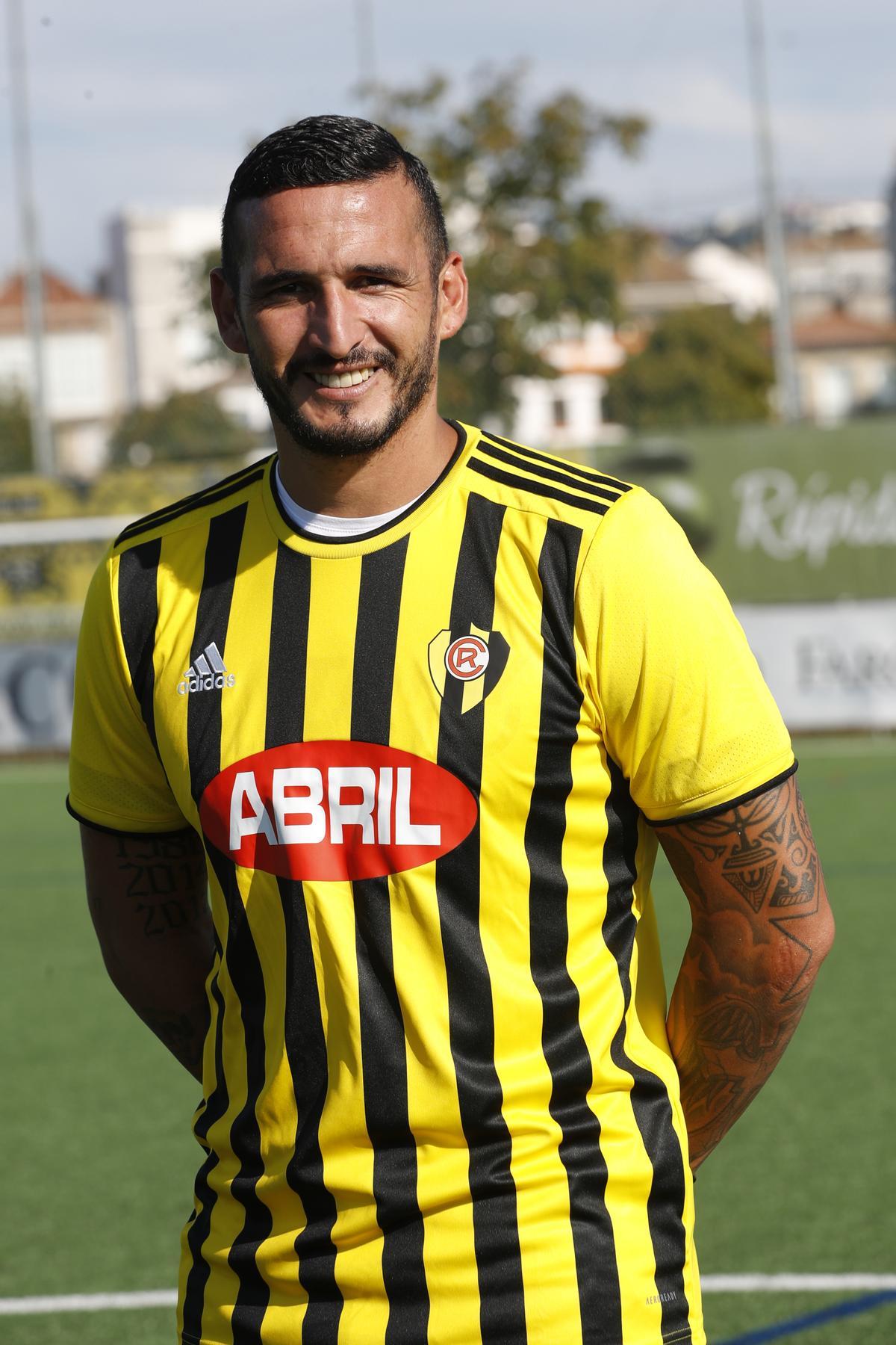 Gastón Cellerino, nuevo jugador del Rápido, ayer en el Pujales.