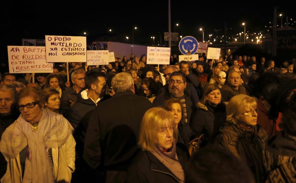 Protesta vecinal contra el peaje de Redondela