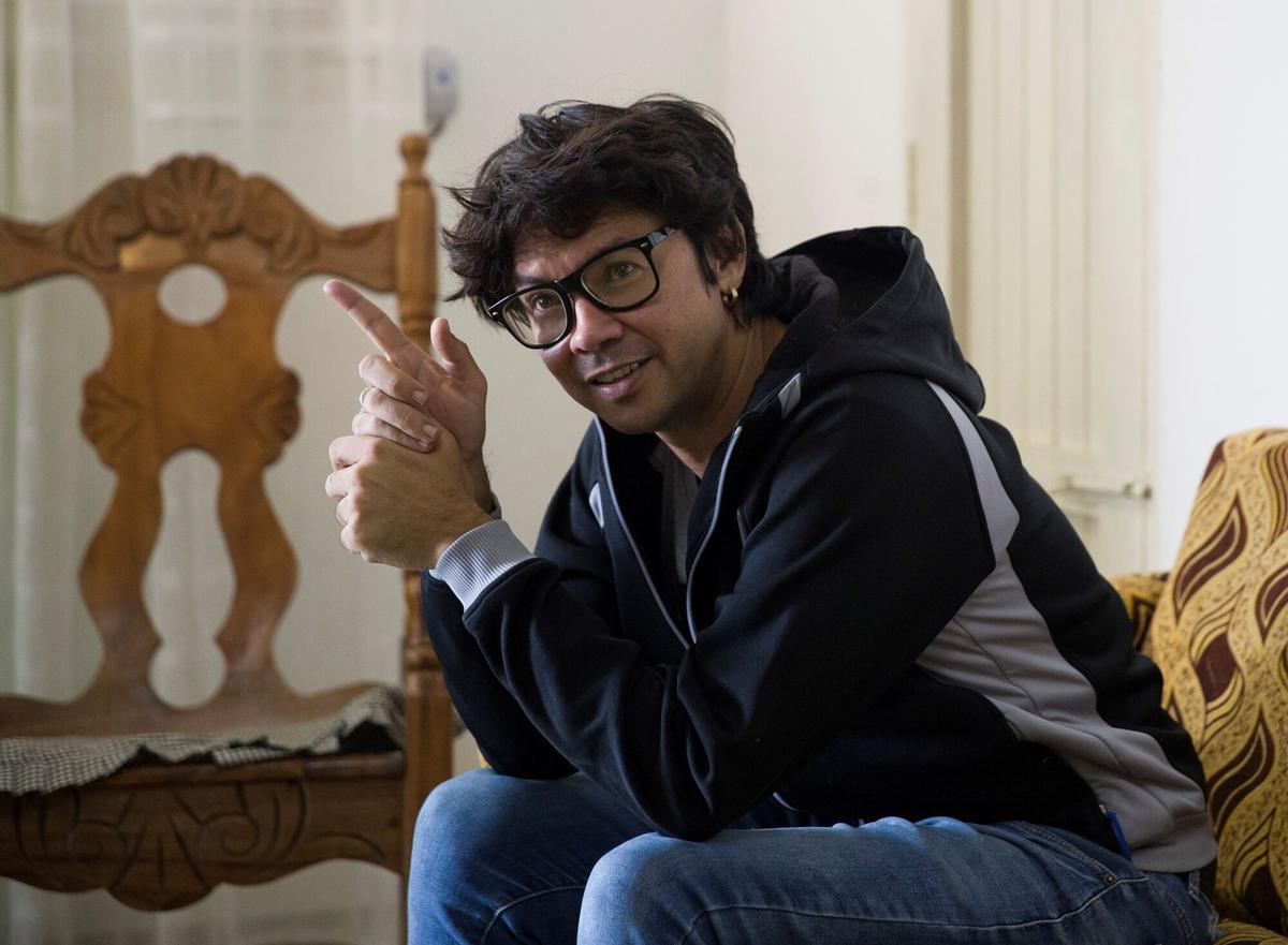 Yunior García, durante una entrevista con Efe en La Habana, en noviembre de 2021.