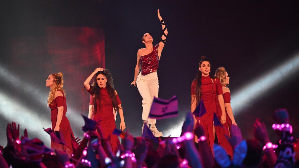 Blanca Paloma en la final de Eurovisión.