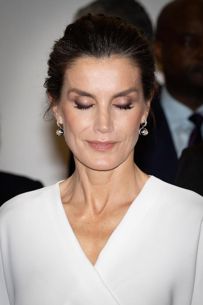 El 'beauty look' de noche de doña Letizia Ortiz en Angola