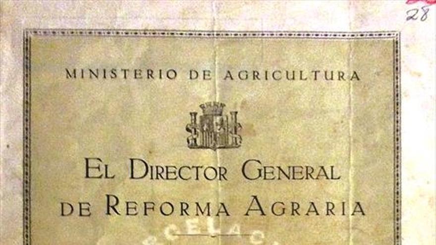 La reforma agraria de Casetas