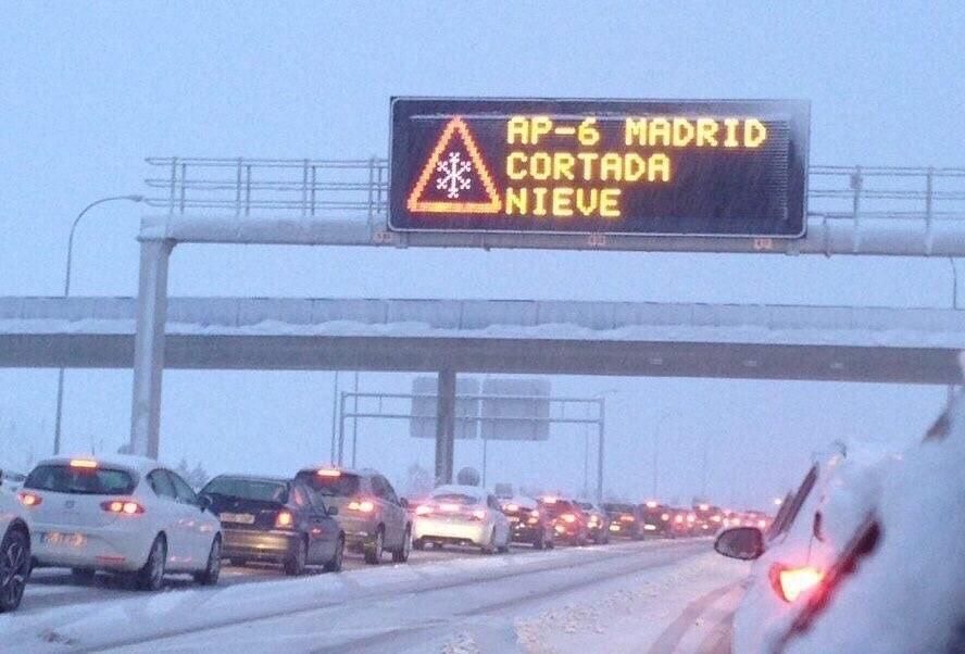 La nieve azota la península