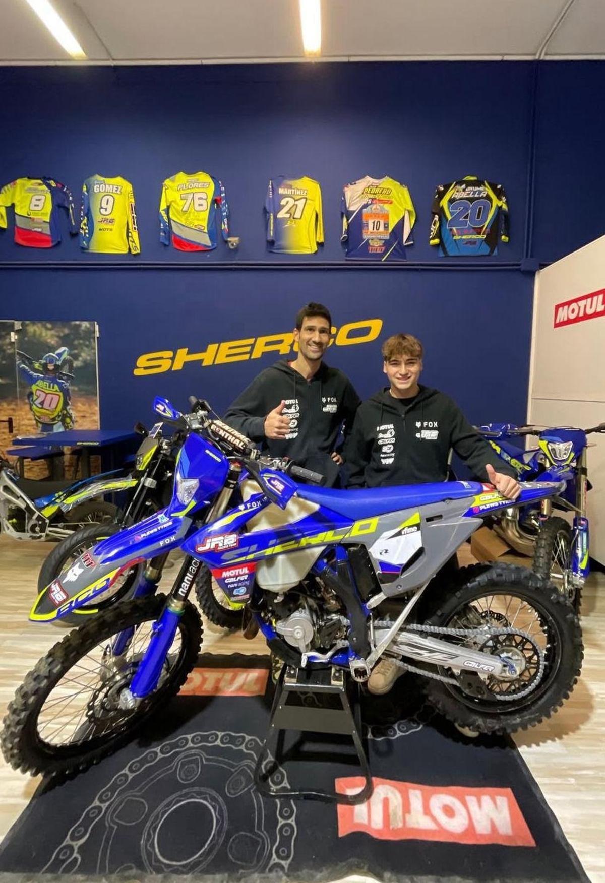 Lluís Marsol, a la dreta, amb el seu nou equip