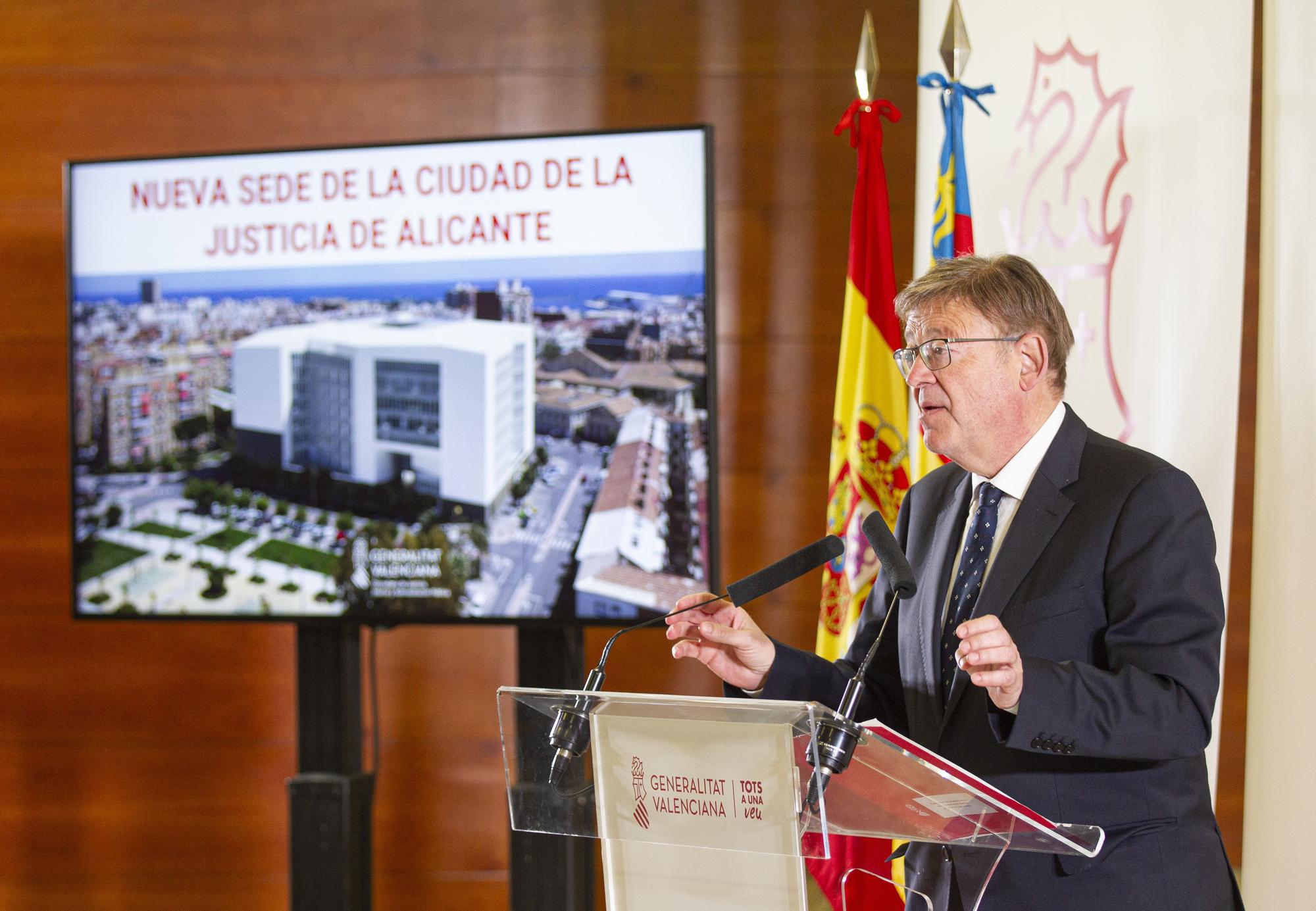 Presentación del proyecto de la Ciudad de la Justicia de Alicante