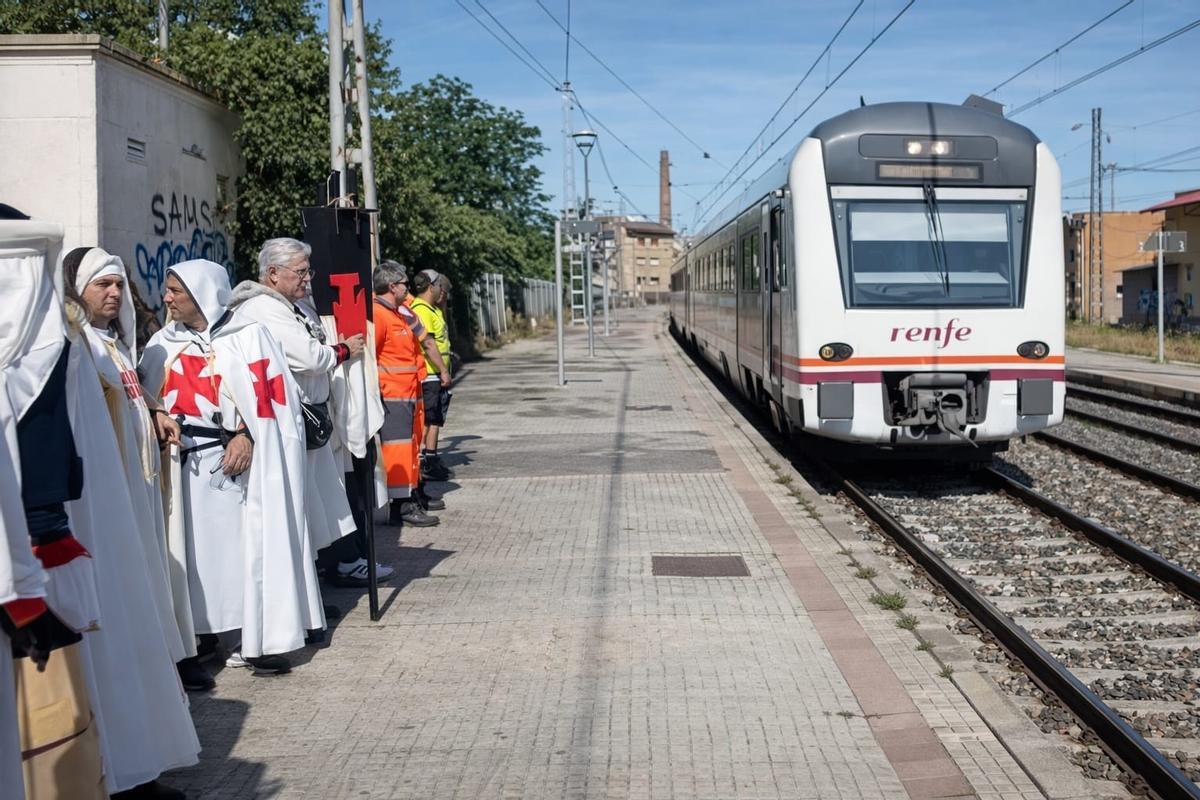 El tren templario de Monzón, en una imagen de archivo.
