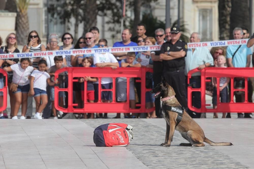 La Policía Nacional celebra su patrón con un simul