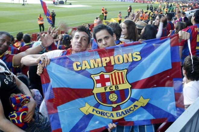 El Camp Nou acogió la fiesta de la Liga