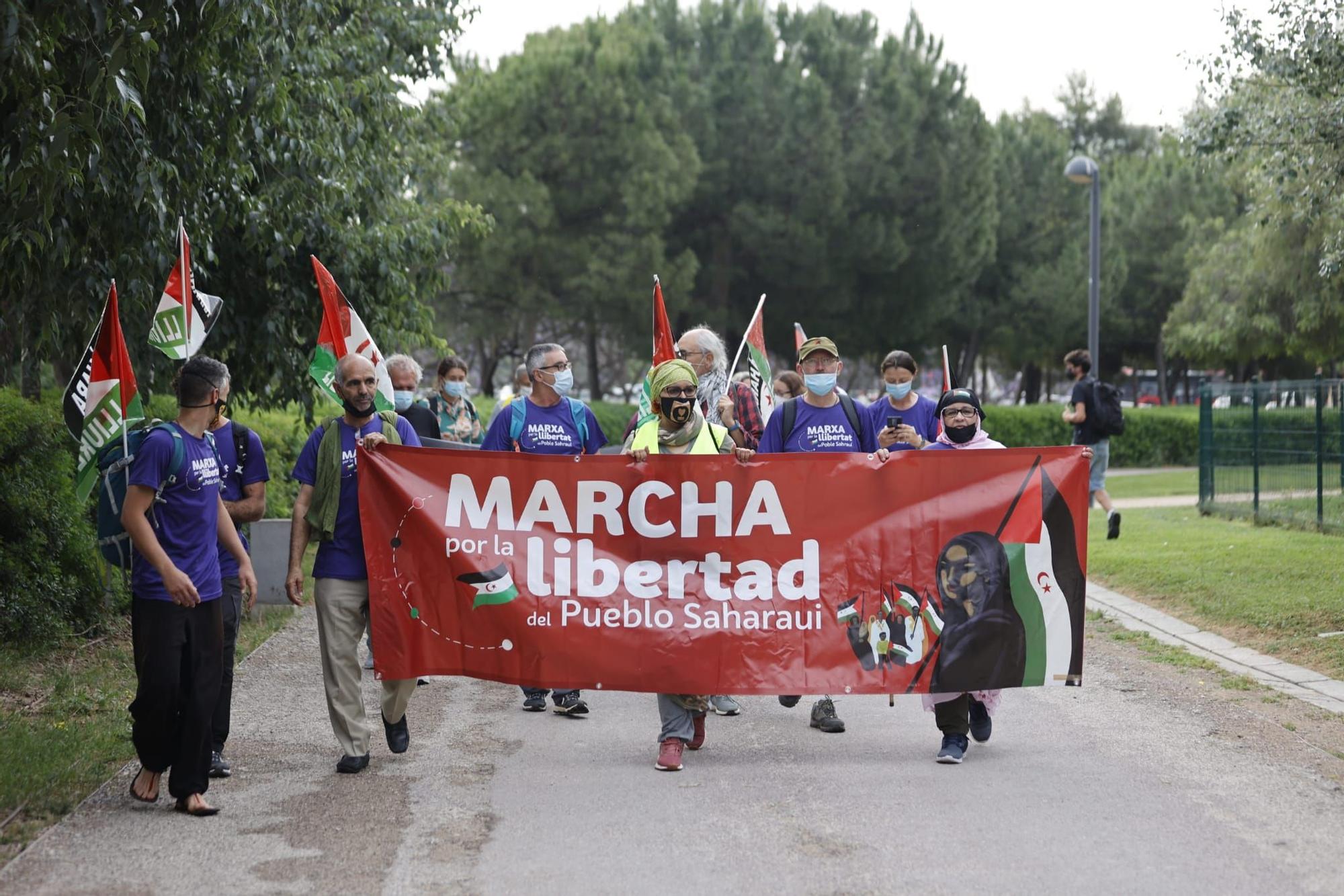 Sale de València la marcha que reclama la libertad de pueblo saharaui