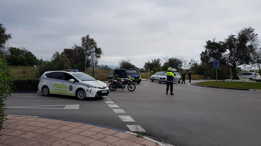 Foto de archivo de un control de la Policía Local de Marbella