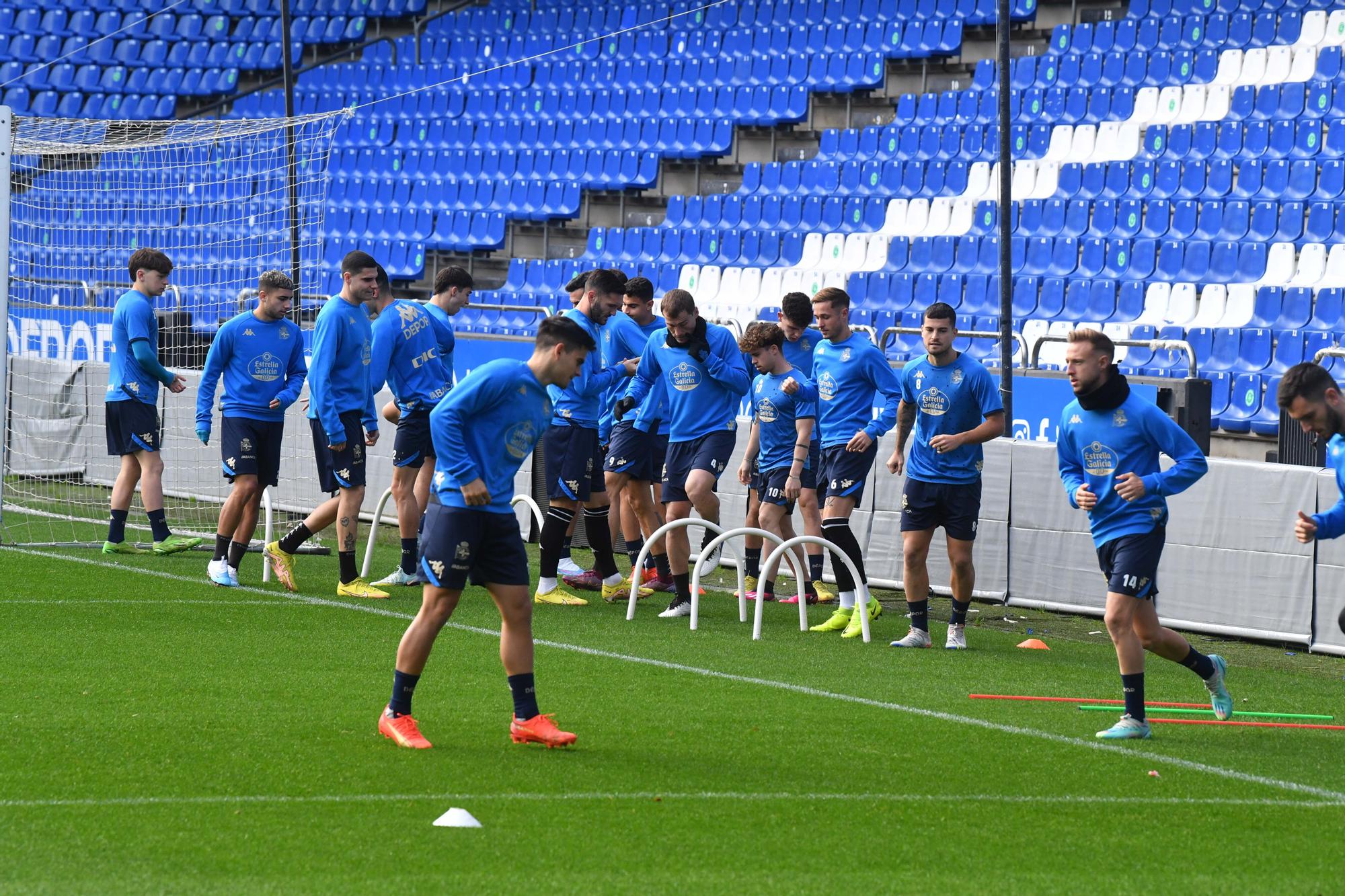 El Dépor prepara en Riazor su encuentro ante el Rayo Majadahonda