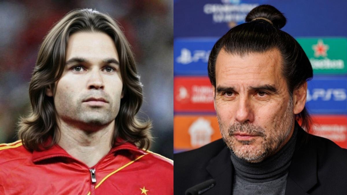 Imágenes de Iniesta y Guardiola creadas con Inteligencia Artificial