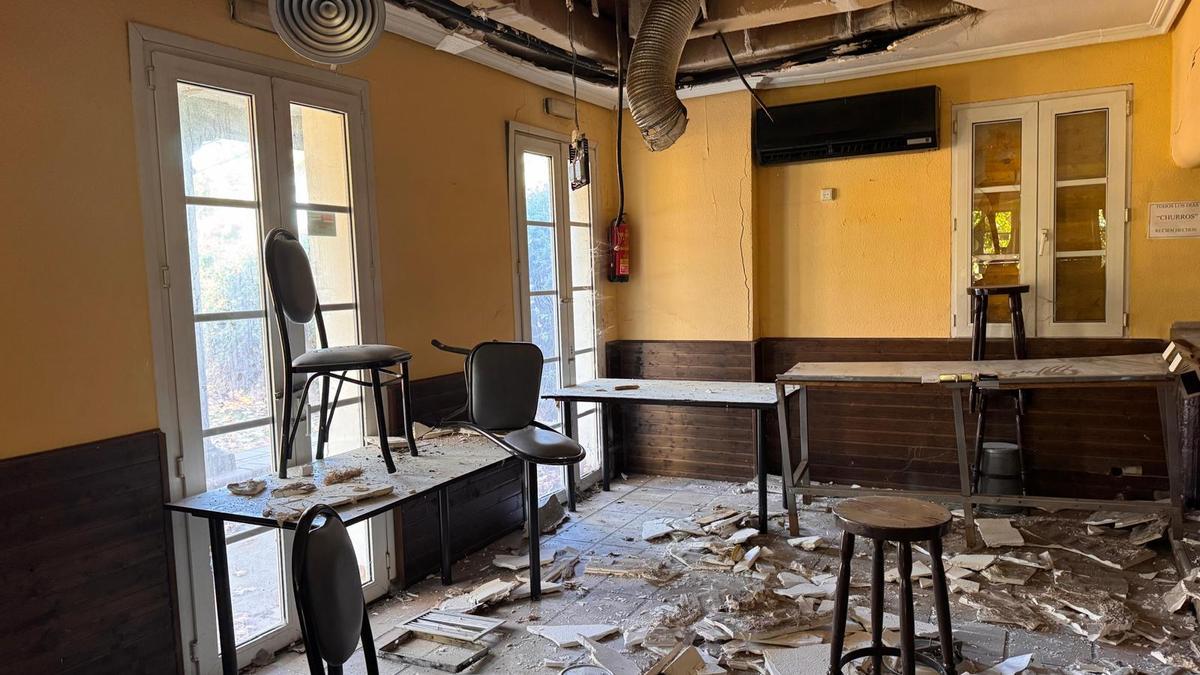 Estado actual del Pabellón de Pontevedra, donde los socialistas proponen crear una residencia vinculada a la Escuela de Hostelería.