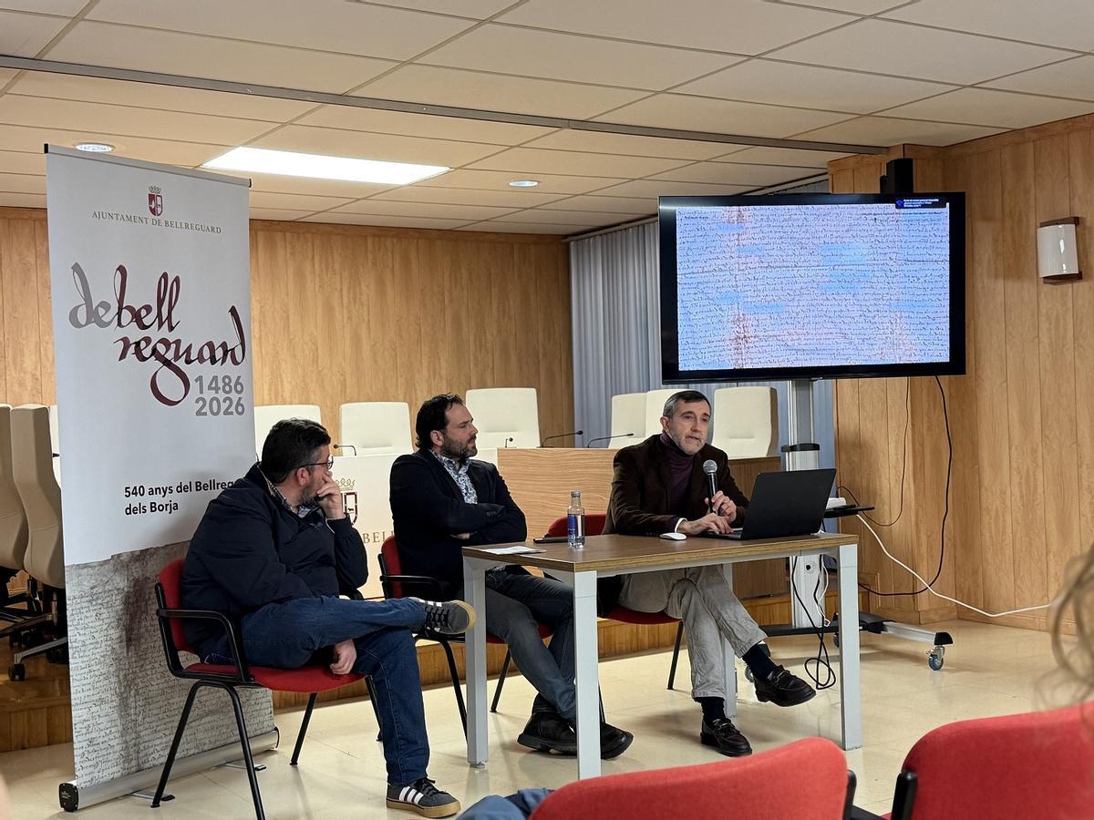 Els ponents i l'alcalde, en l'acte