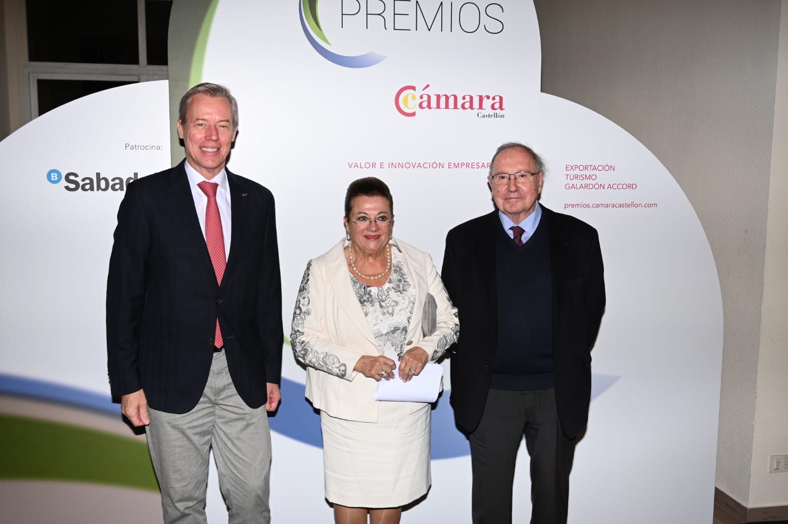 Entrega de premios en el acto de la Cámara de Comercio de Castellón