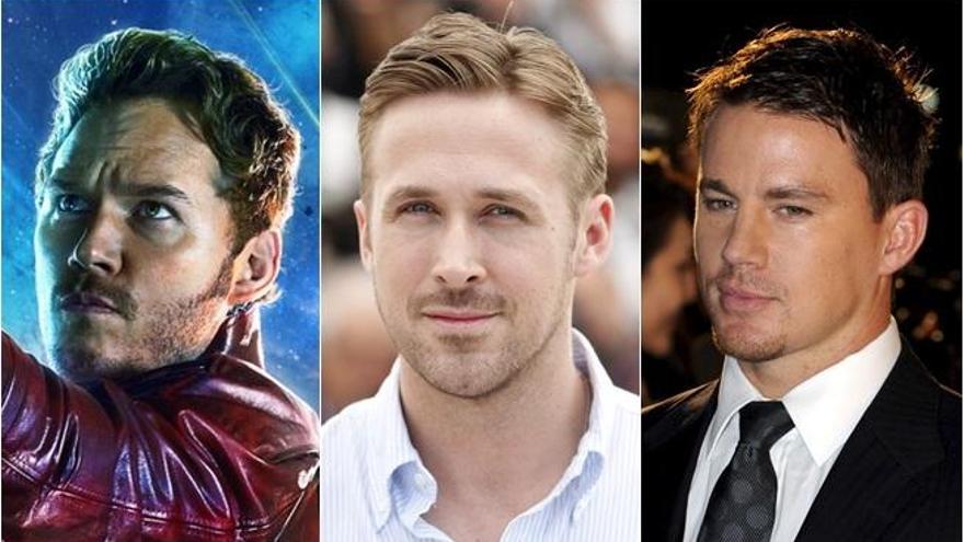 Chris Pratt, Ryan Gosling y Channing Tatum.