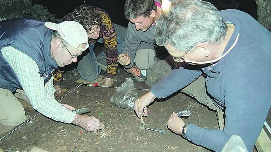 Excavaciones en Coimbre, en una imagen tomada durante la campaña arqueológica de 2008.