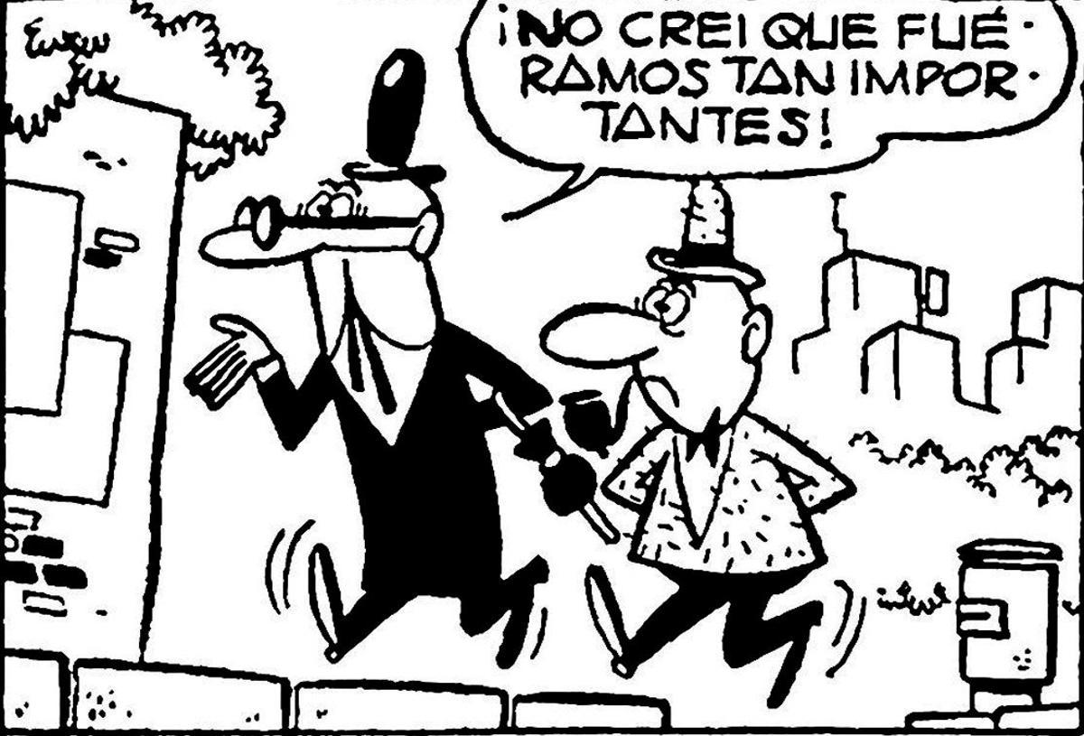Una viñeta antigua de Mortadelo y Filemón.