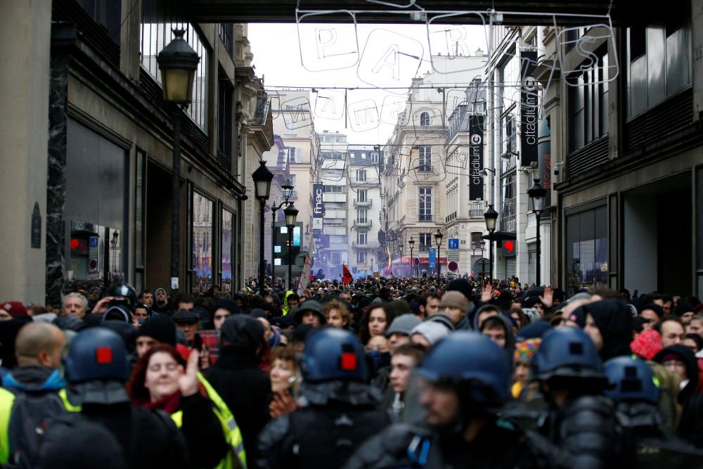 Protesta de los 'chalecos amarillos' en París