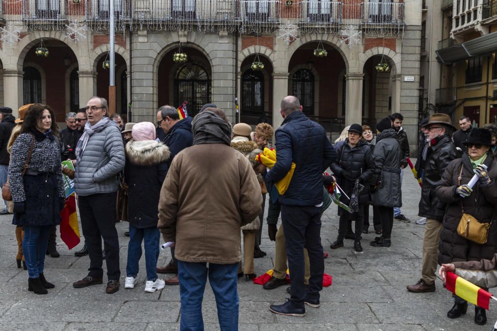 Concentración 'España Existe' de Vox Zamora.