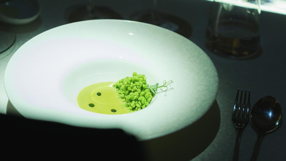 Los guisantes lágrima del 'catering' que han puesto en marcha Paco Pérez y el Hotel Arts.