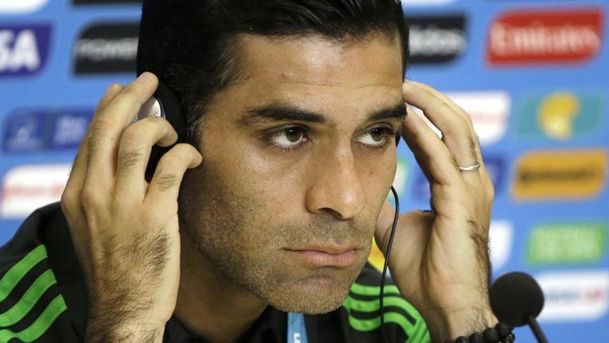 Rafa Márquez, en una conferencia de prensa durante el Mundial de Brasil-2014.