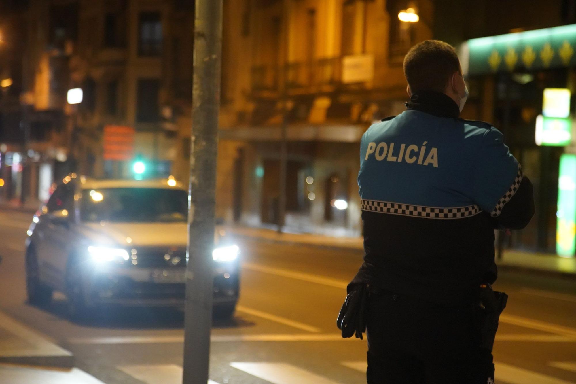 Así vigilan los Fuerzas y Cuerpos de Seguridad el primer toque de queda en Zamora