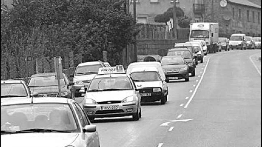 Las obras en Baión retrasan quince minutos el viaje hasta Pontevedra