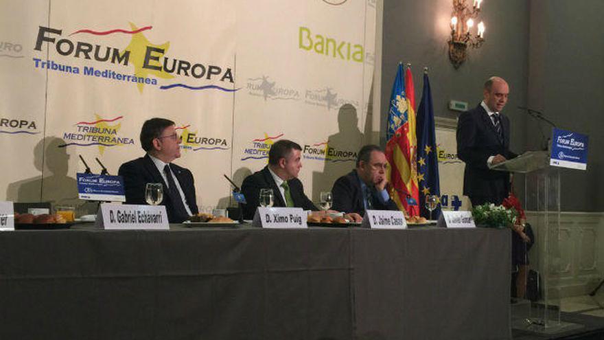 Echávarri durante su intervención en el Fórum Europa