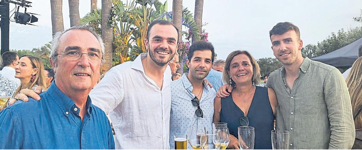 Pere Ramon, Josep Ramon, Toni Salom, Antonia Pol y Joan Jaume.