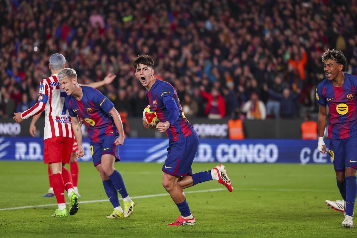 Gol de Bernal contra el Atlético de Madrid