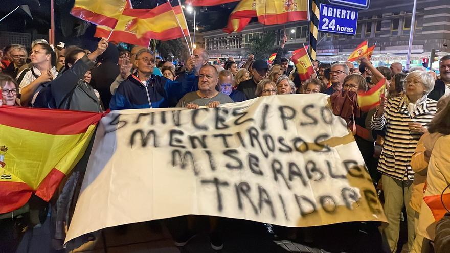 VÍdeo AmnistÍa Psoe Gran Canaria Protesta En Contra De La Amnistía