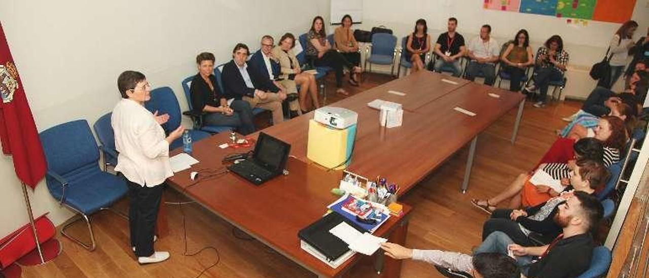 Participantes en la lanzadera de empleo que finalizó. // Iñaki Osorio