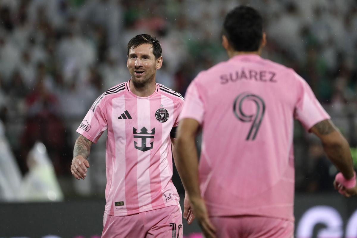 Leo Messi y Luis Suárez.