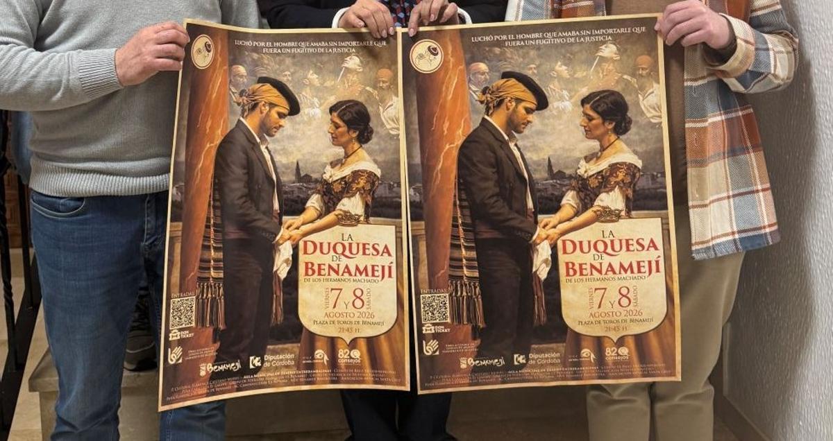 Presentación del cartel de 'La Duquesa de Benamejí'.