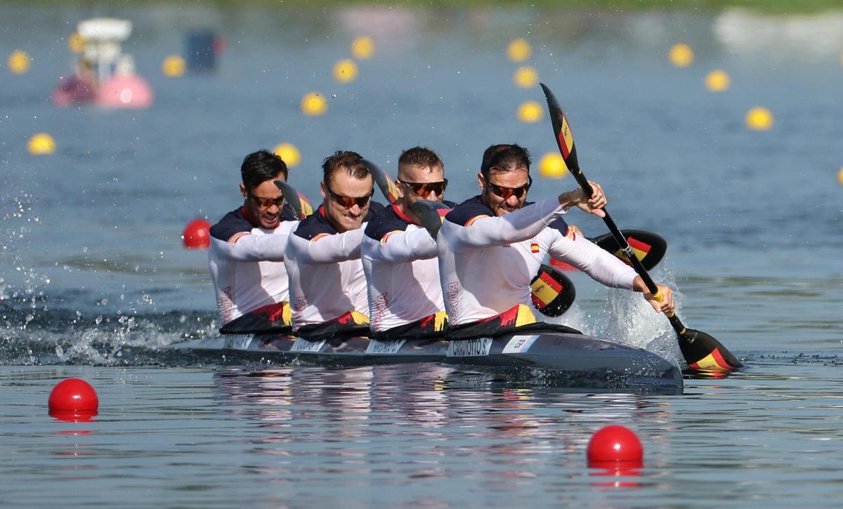 Saul Craviotto, Carlos Arévalo, Marcus Cooper y Rodrigo Germade ya están en semifinales del K4 500.