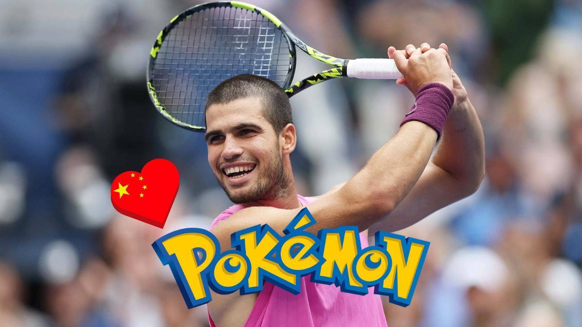 EL inesperado apoyo chino para Alcaraz por su parecido con este Pokémon.
