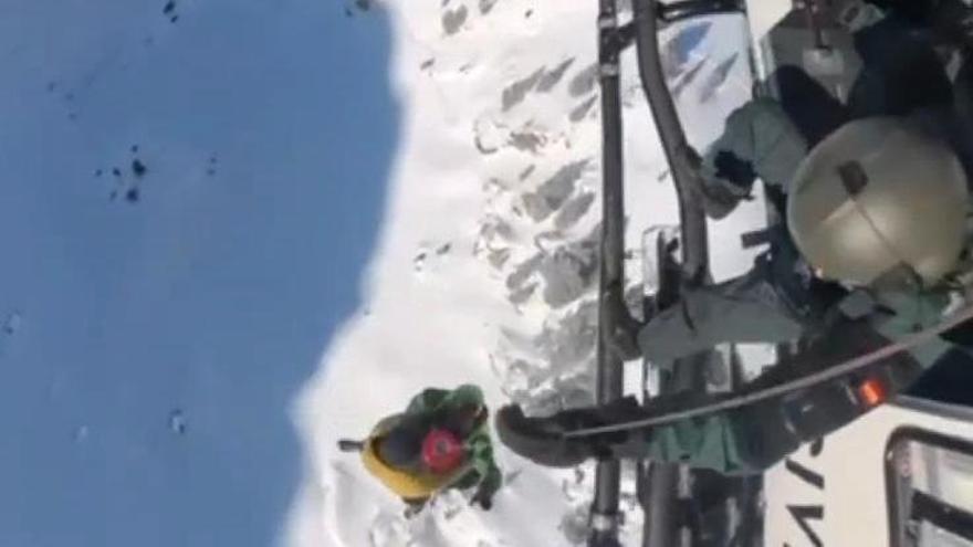 Cinco esquiadores rescatados en el Pirineo durante el fin de semana