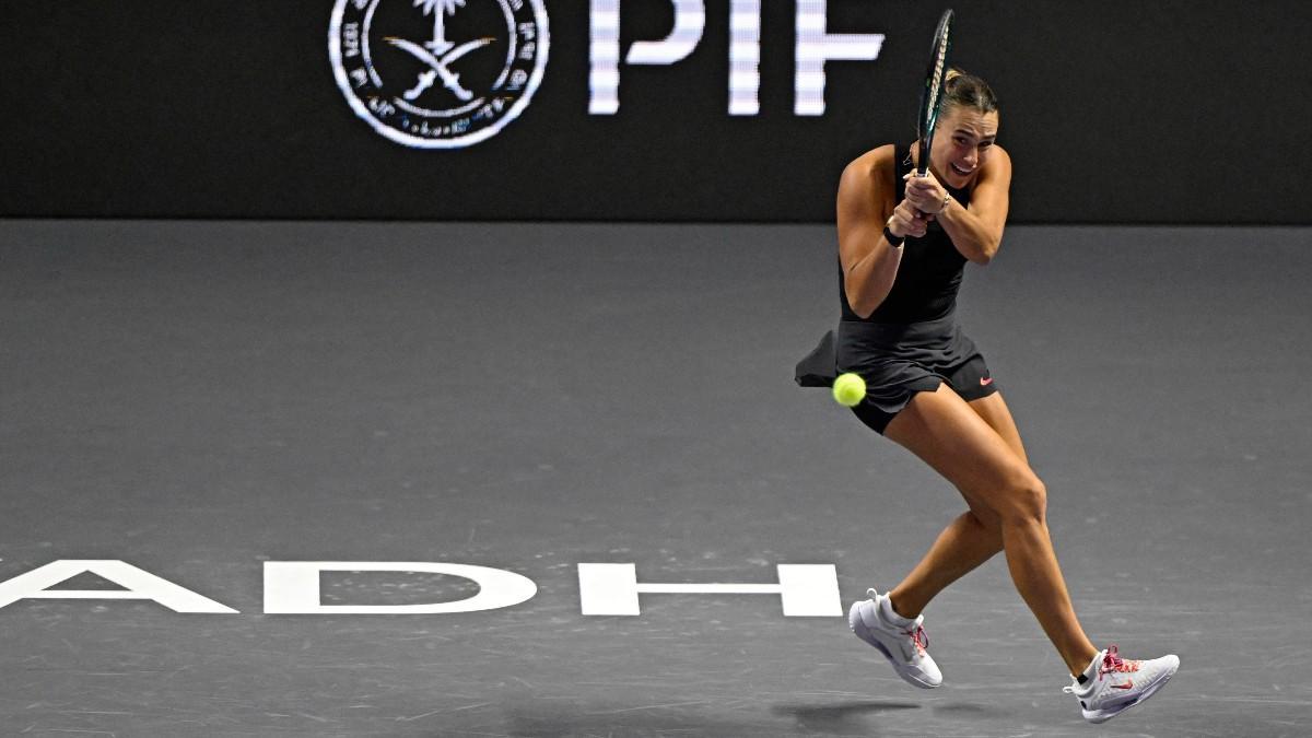 Sabalenka, durante su partido